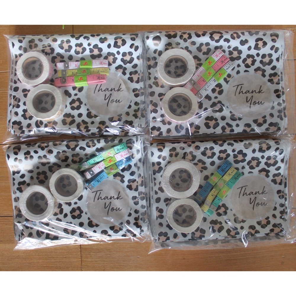 Shipping Bundle Supplies Cheetah Leopard Animal Print Mailers, Choose Your Color